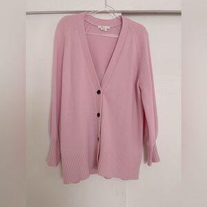 Boden Oversized Cashmere Cardigan Blossom Pink M